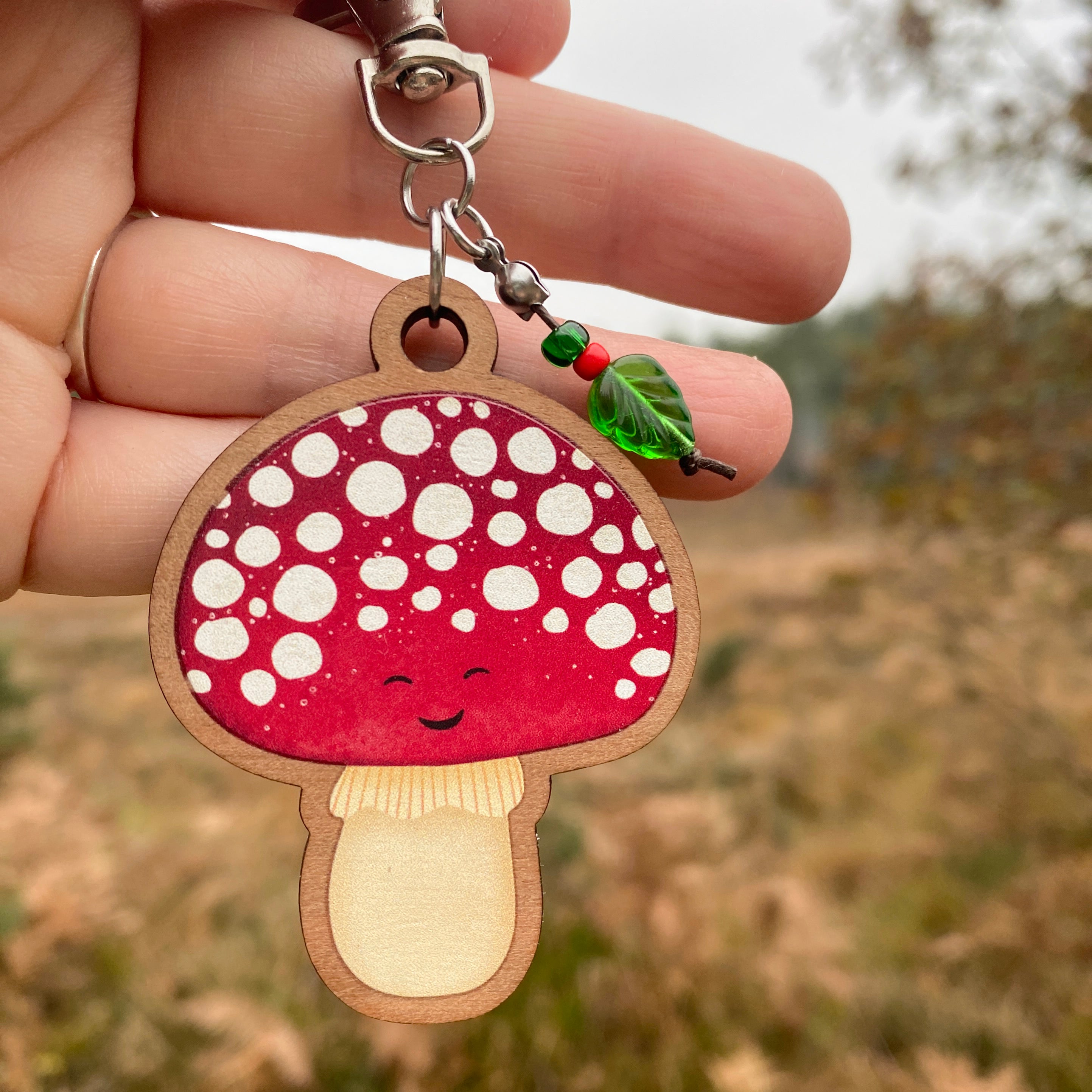 Toadstool Keyring