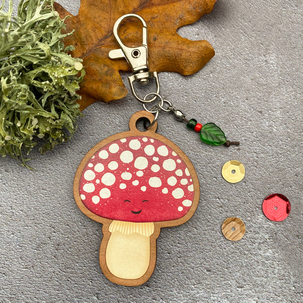 Toadstool Keyring