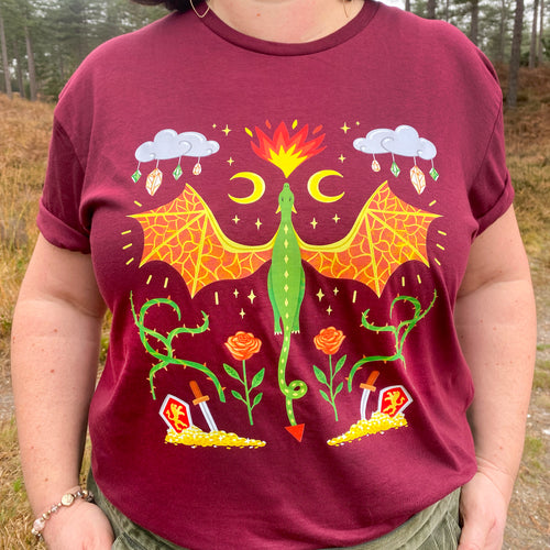 Dragon Pattern T Shirt