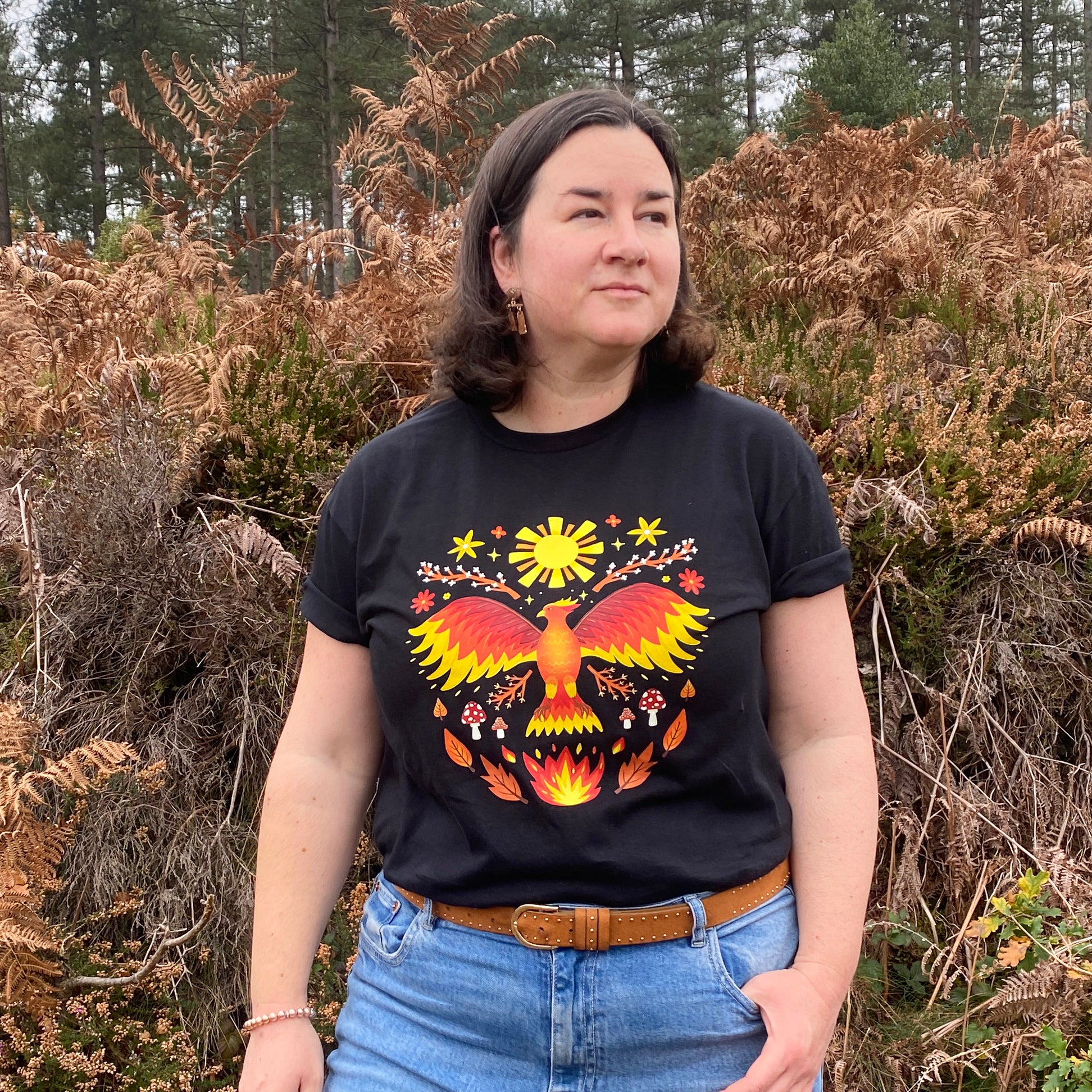 Phoenix Pattern T Shirt
