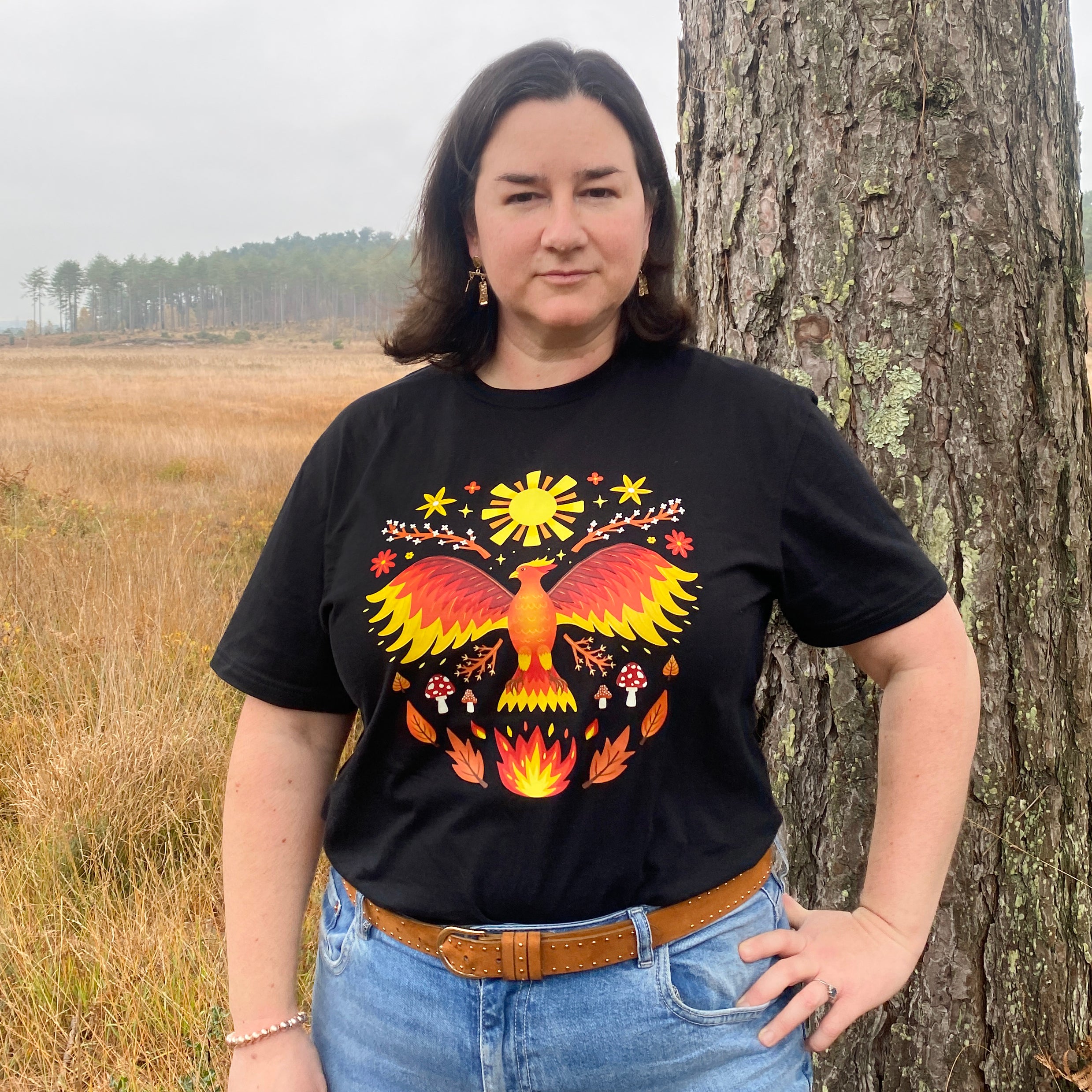 Phoenix Pattern T Shirt