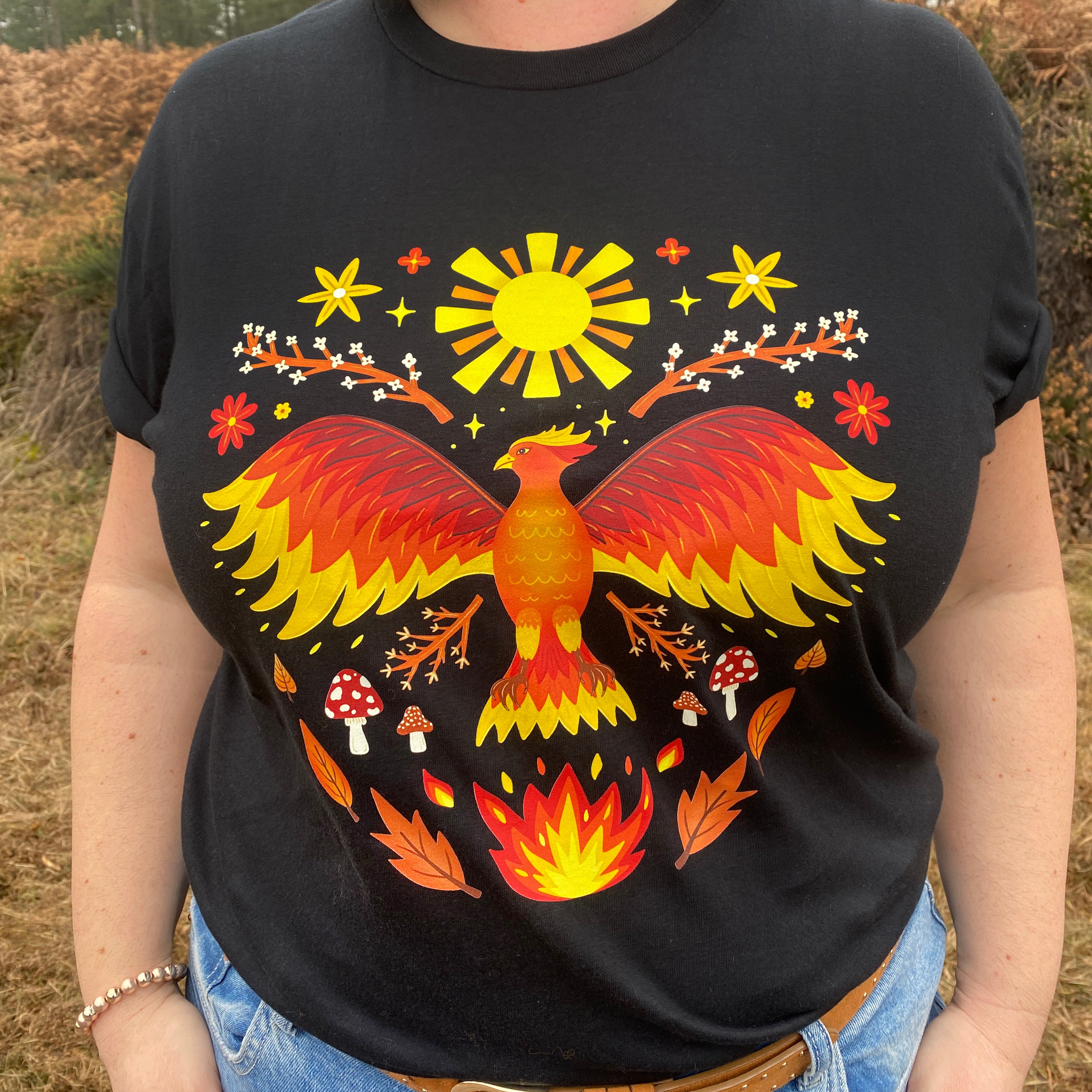 Phoenix Pattern T Shirt