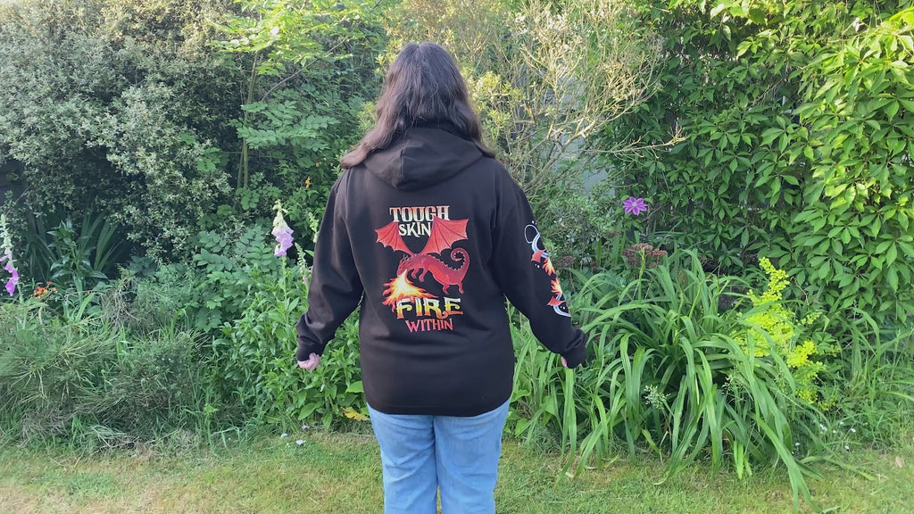 Tough Skin Fire Within Dragon Hoodie